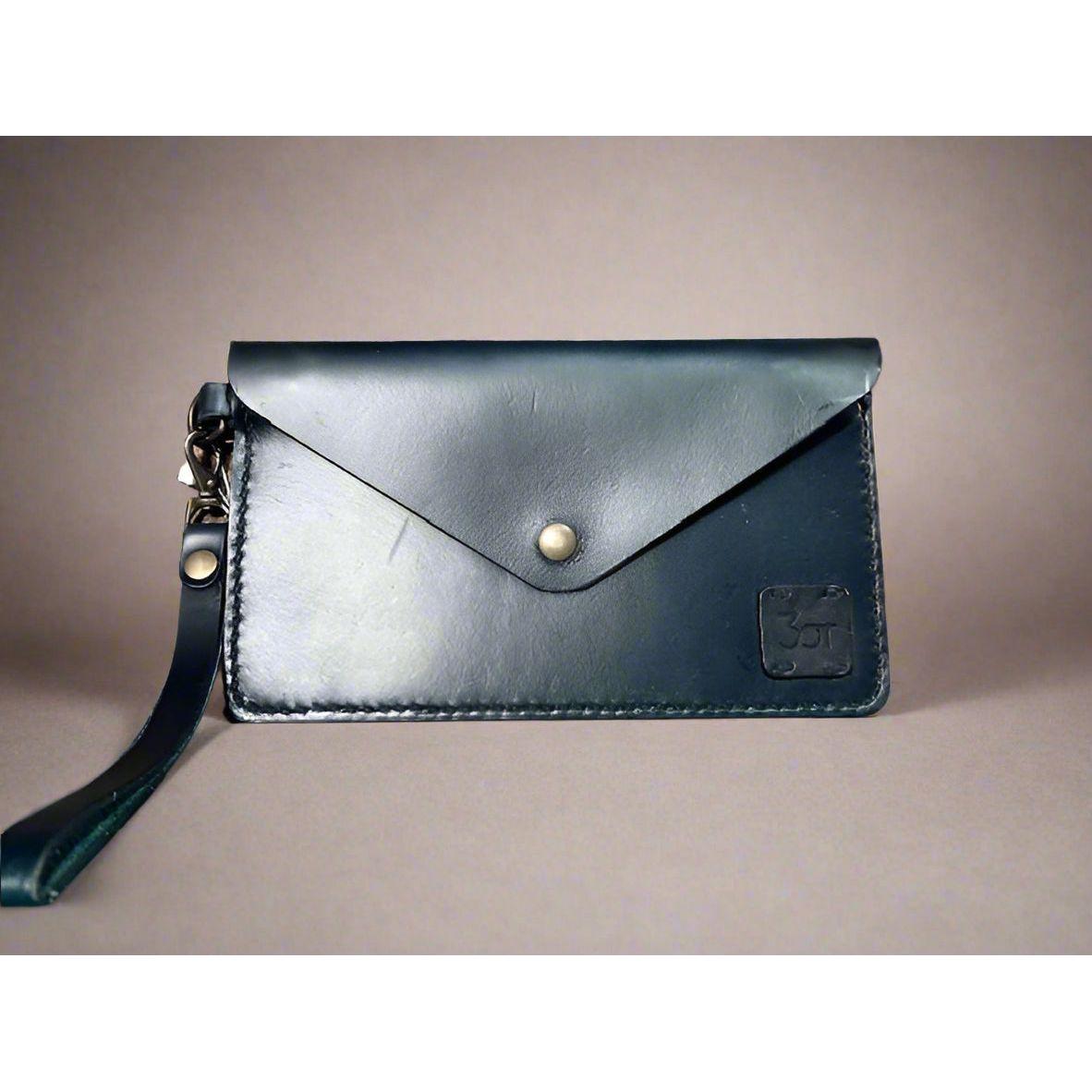 Leather Clutch, Clutch, Zippered Clutch