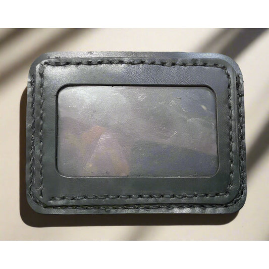 leather ID Wallet, leather wallet with window, id wallet