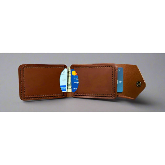 leather ID Wallet, leather wallet with window, id wallet