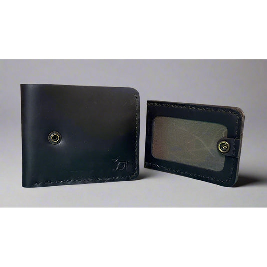 leather ID Wallet, leather wallet with window, id wallet