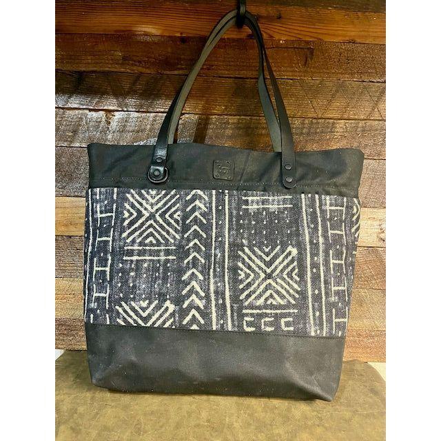 Tote, Totes, Waxed Canvas Tote, Zippered Tote