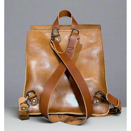 backpack, leather backpack