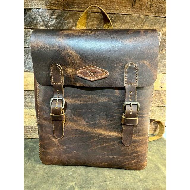backpack, leather back pack,