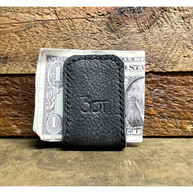 Money Clip, Leather Money Clip, Magnetic Money Clip