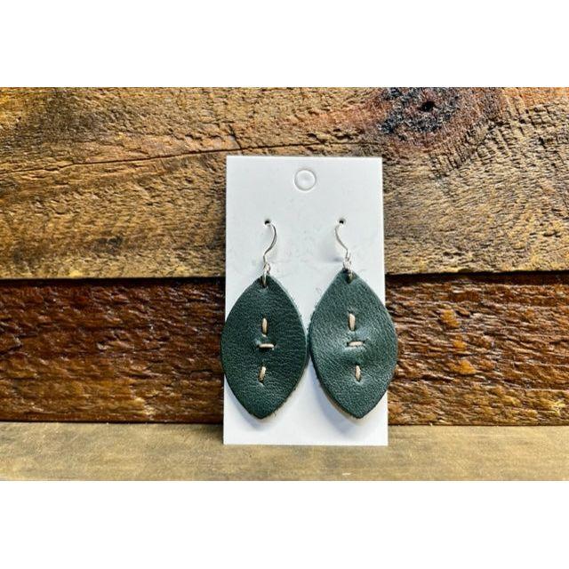leather earrings, earrings