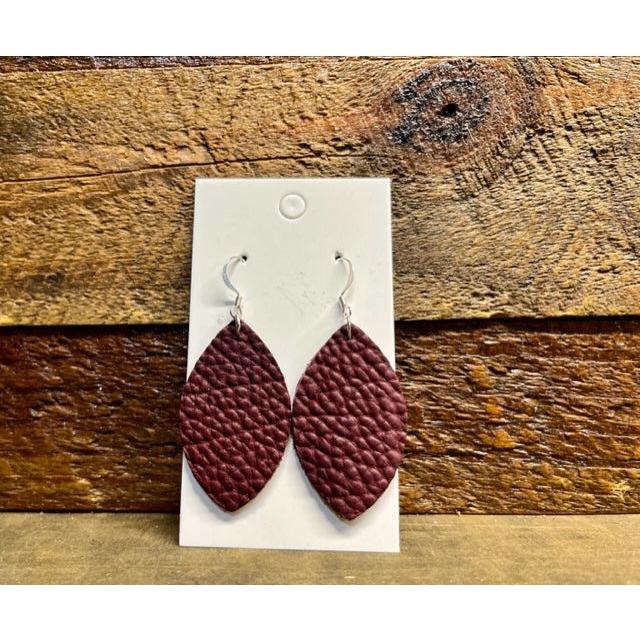 leather earrings, earrings
