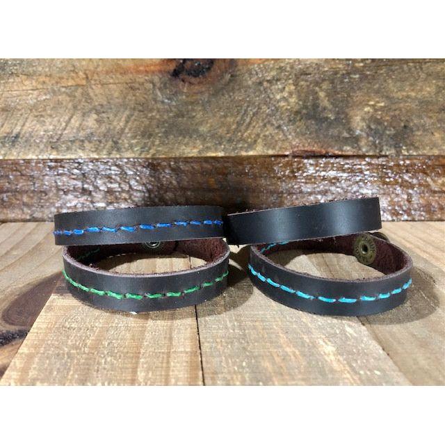 Bracelets, Leather Bracelets, Bracelet, Stitched Bracelet