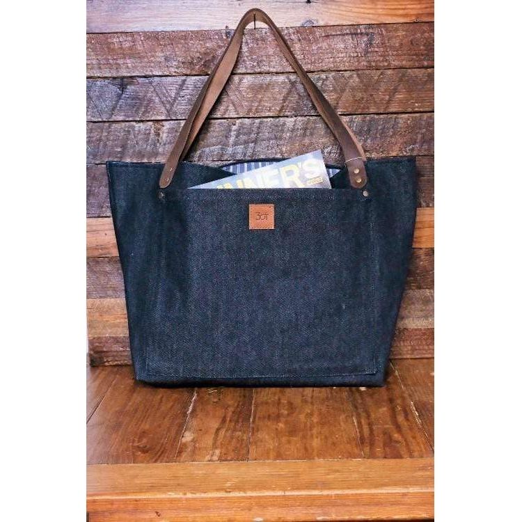 Three Oaks Textiles Denim Tote T2A - All Denim Tote
