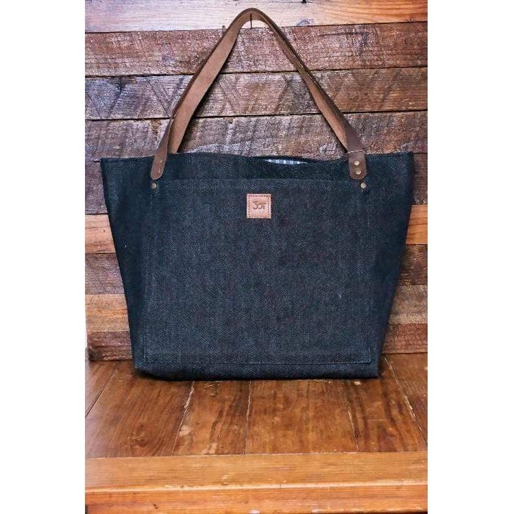 Three Oaks Textiles Denim Tote T2A - All Denim Tote