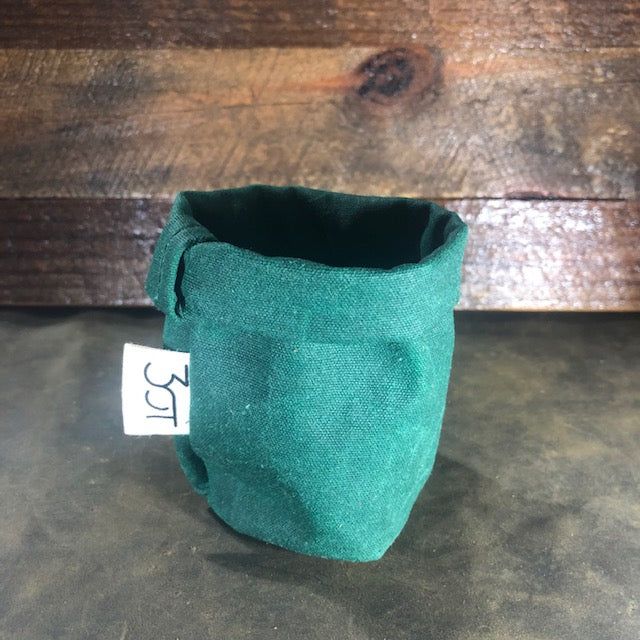Three Oaks Textiles Pouch Moss WXB-01 Waxed Canvas Pouch