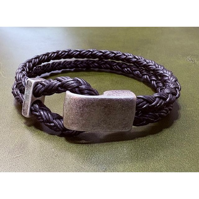 Bracelet with braided design and Stainless Steel  clasp 