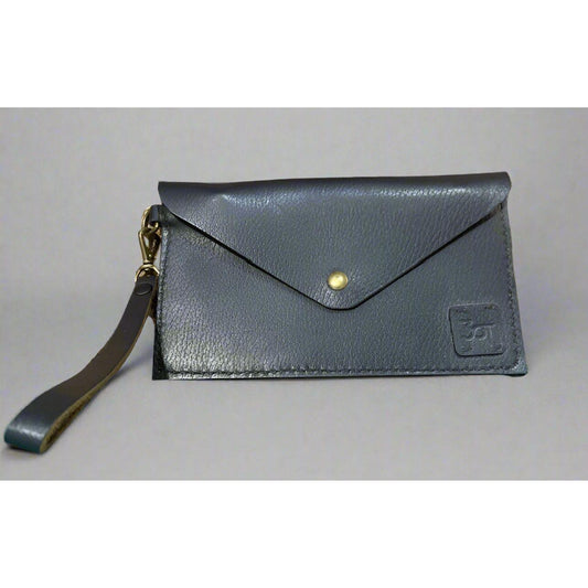 Leather Clutch, Clutch, Zippered Clutch
