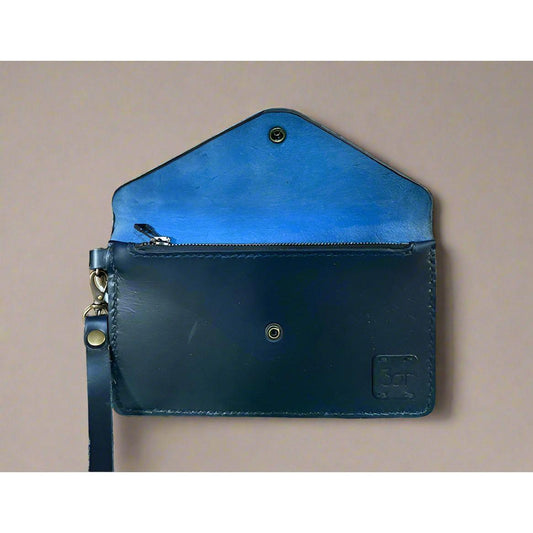 Leather Clutch, Clutch, Zippered Clutch