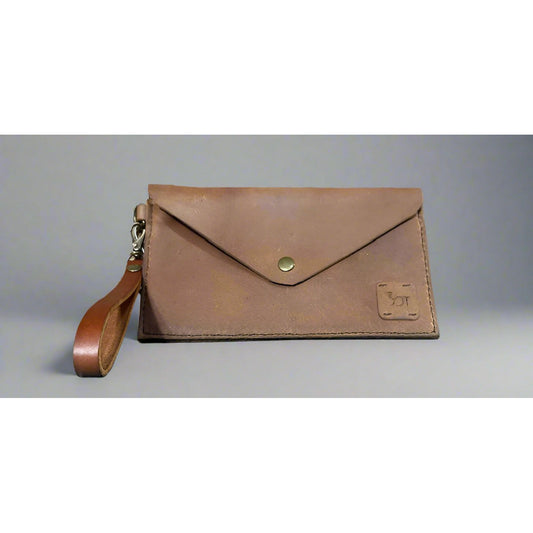 Leather Clutch, Clutch, Zippered Clutch