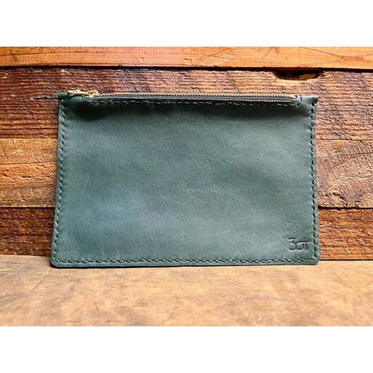 leather pouch, leather clutch, zippered pouch, zippered clutch, pouch, clutch