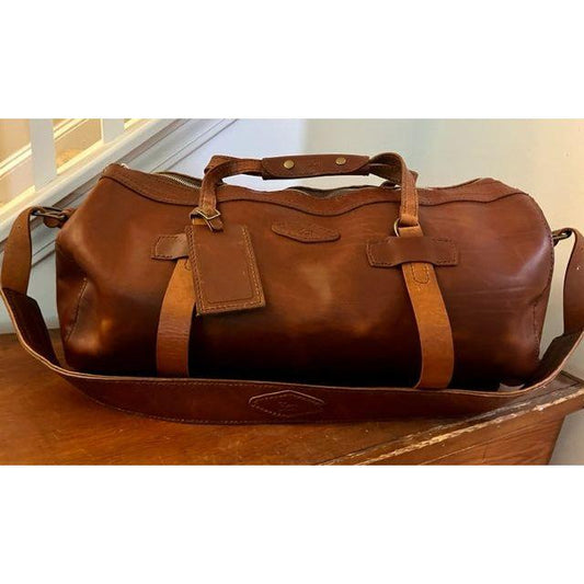 Leather DuffleBag, Dufflebag, Leather zTote, Tote