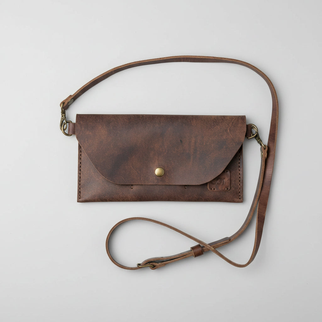 Leather Crossbody Phone Bag