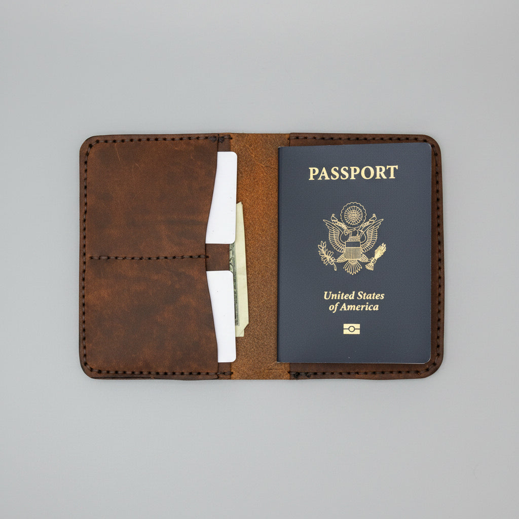 Leather Passport Holder, PassPort Holder, Passport