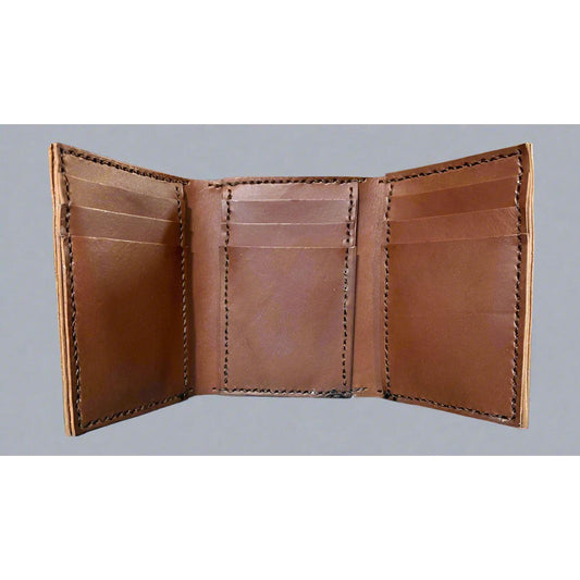 Leather trifold Wallet, Wallet, Leather wallet, trifold