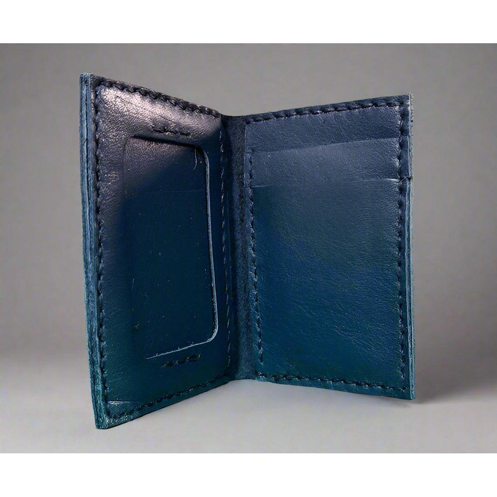 leather ID Wallet, leather wallet with window, id wallet