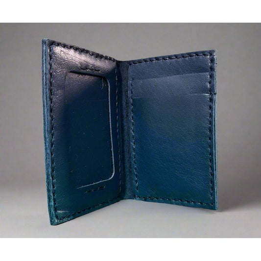 leather ID Wallet, leather wallet with window, id wallet