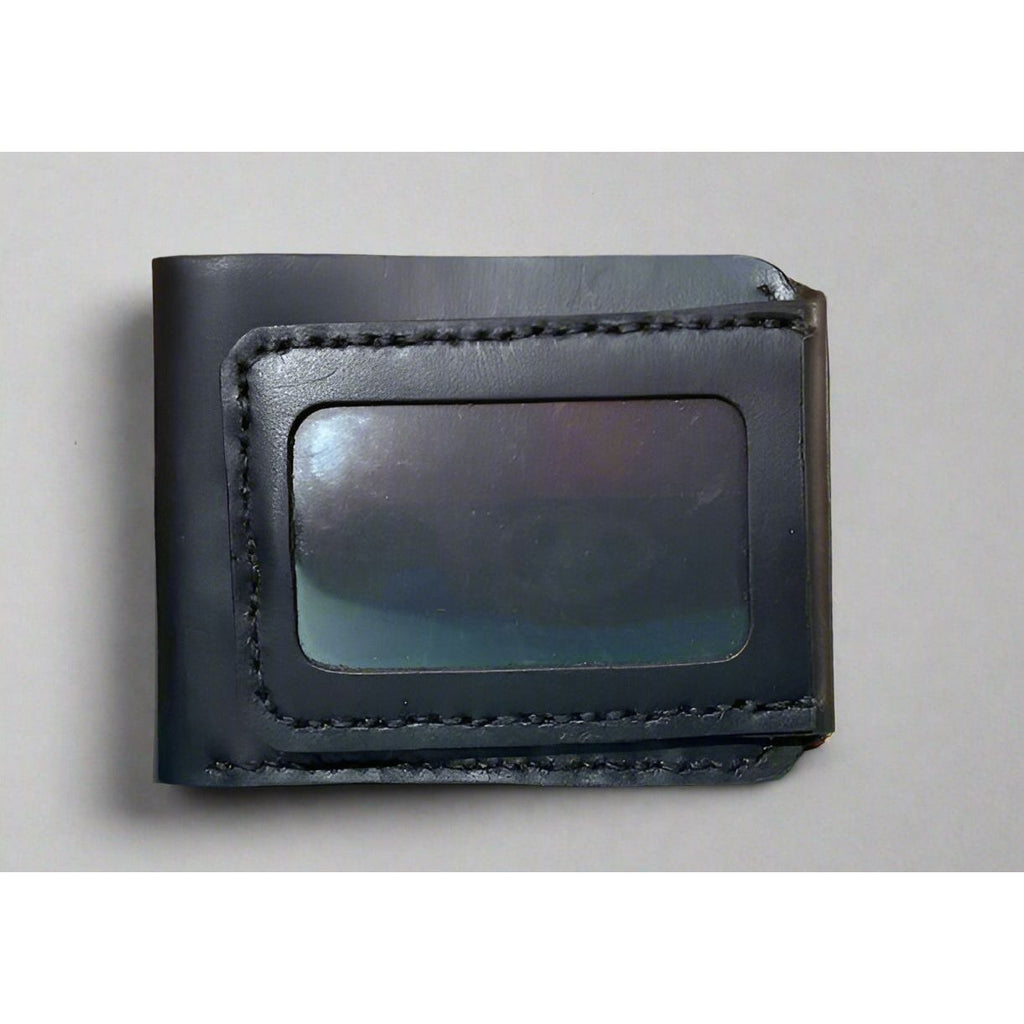 leather ID Wallet, leather wallet with window, id wallet