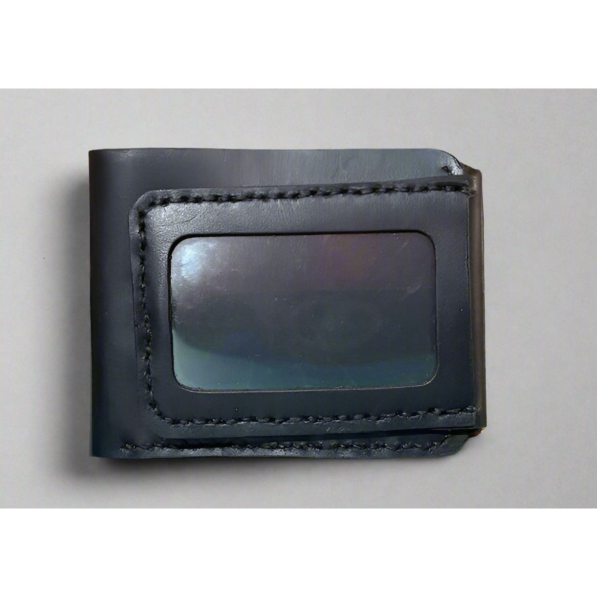 leather ID Wallet, leather wallet with window, id wallet