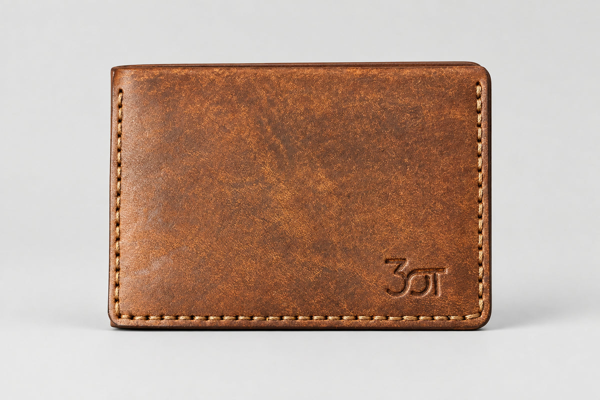 Leather Bifold Wallet, Wallet, Leather wallet, ID Window, L Shape