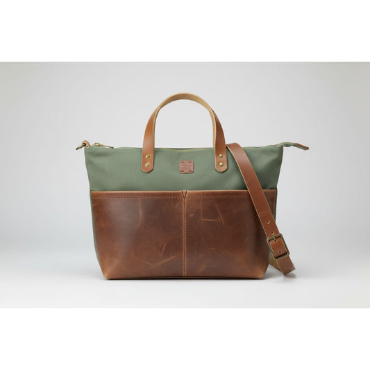 crossover bag, crossbody tote, tote, totes, leather tote, leather totes, wax canvas totes, wax canvas tote