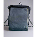 backpack, rolltop backpack, waxed canvas backpack, leather backpack,