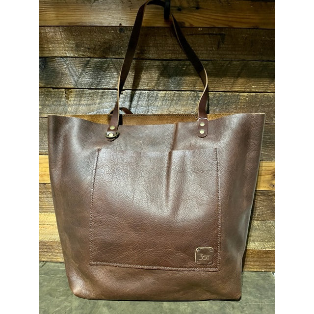 Tote, totes, two-tone tote, leather tote