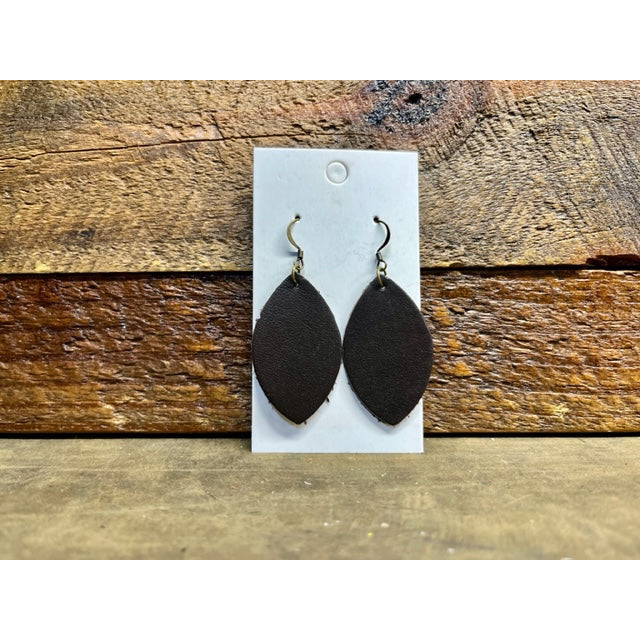leather earrings, earrings