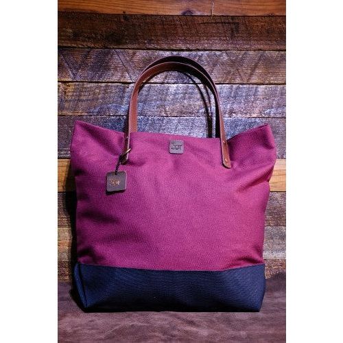 Three Oaks Textiles Canvas Tote Burgundy T02 - The Portland