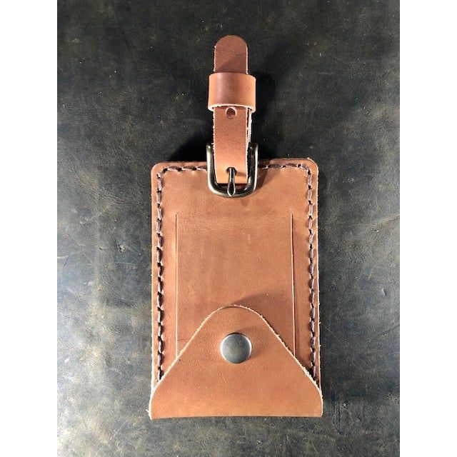 Three Oaks Textiles Luggage Tags Tan LC5 - Deluxe Luggage Tag